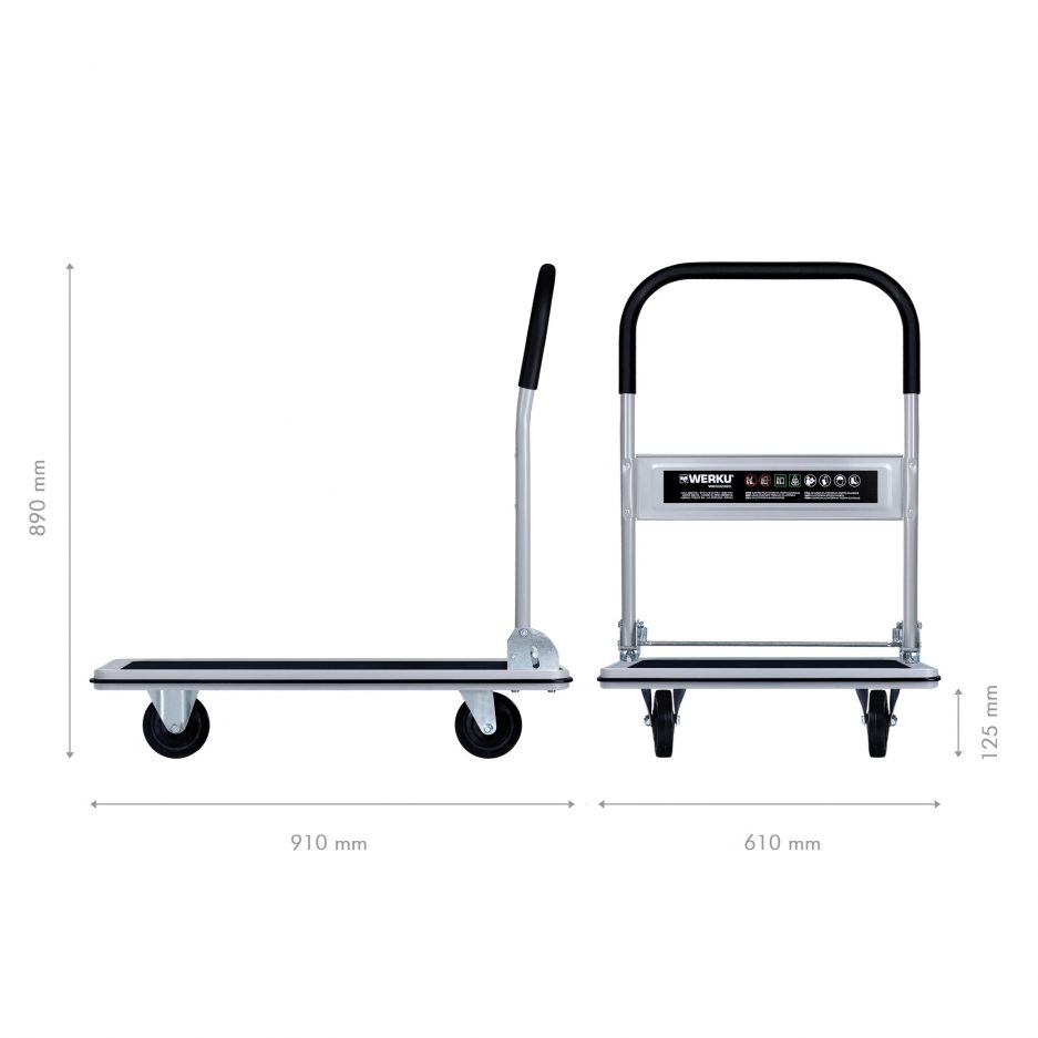 Carro-Plataforma Portacargas 300 KG | WK602320