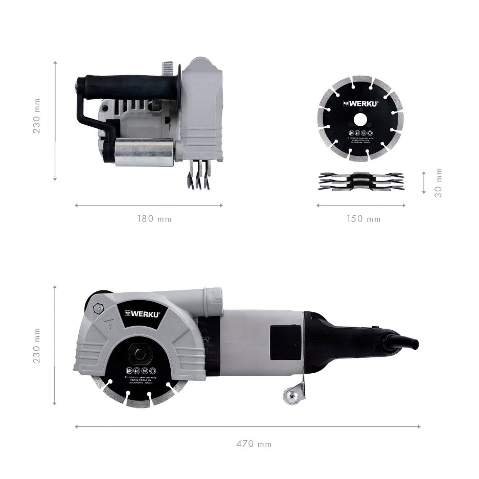 Rozadora Paredes 2400 W | WK403230